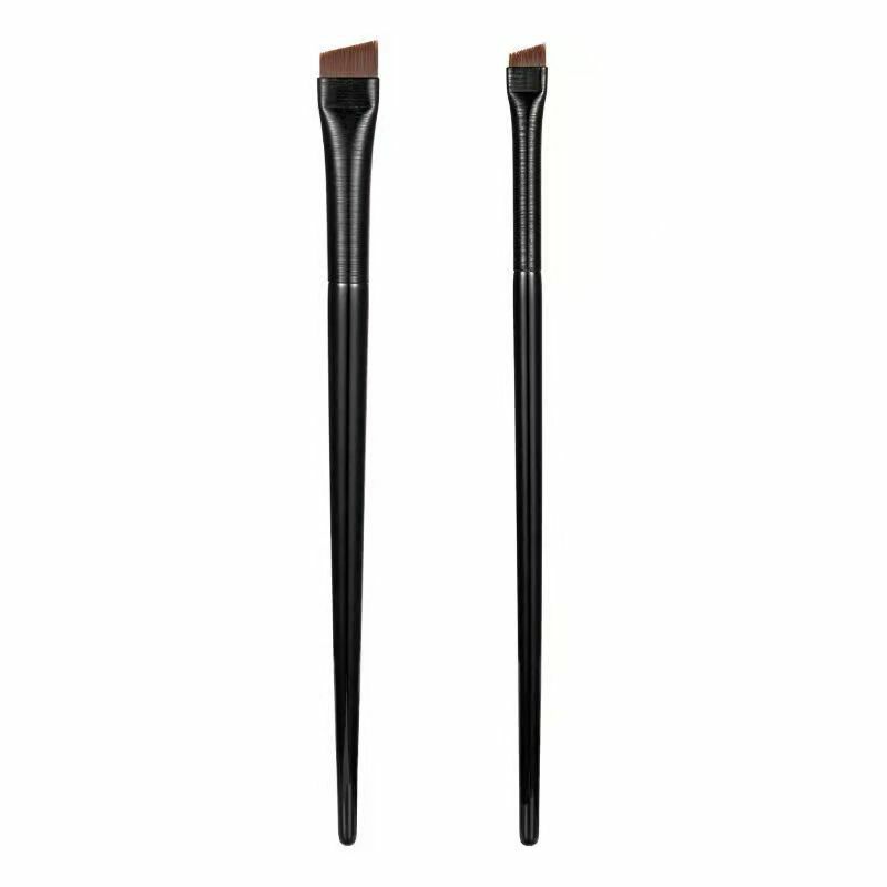 New 2 pieces/set eyebrow contour brush eyebrow eyeliner brush portable small angle eyebrow brush female makeup tool