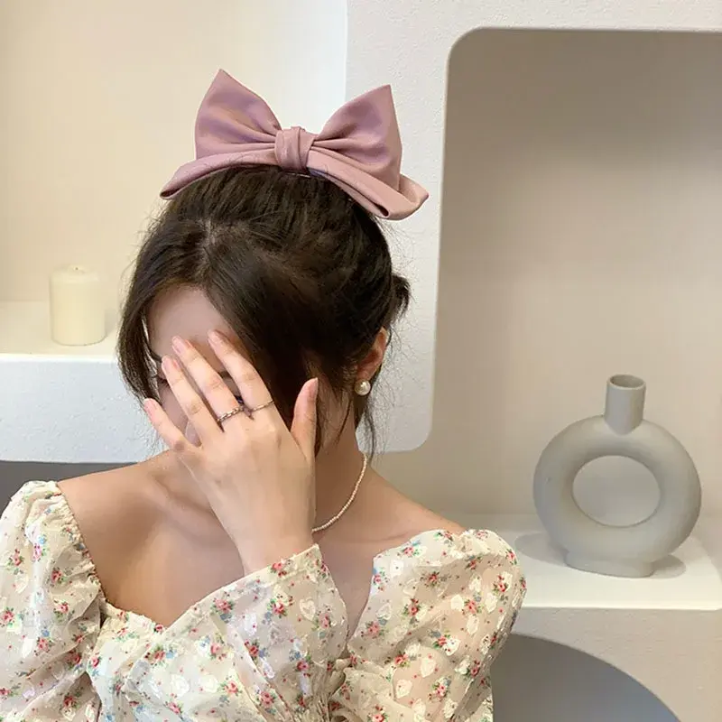 Aksesori rambut wanita jepit rambut pita musim semi 3D Korea klip rambut putri imut
