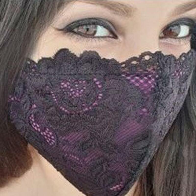 Masker Gas Mode Wanita Dapat Dicuci Tahan Debu Berongga Pesta Pernikahan Pengantin Penutup Wajah Satu Bagian untuk Luar Ruangan