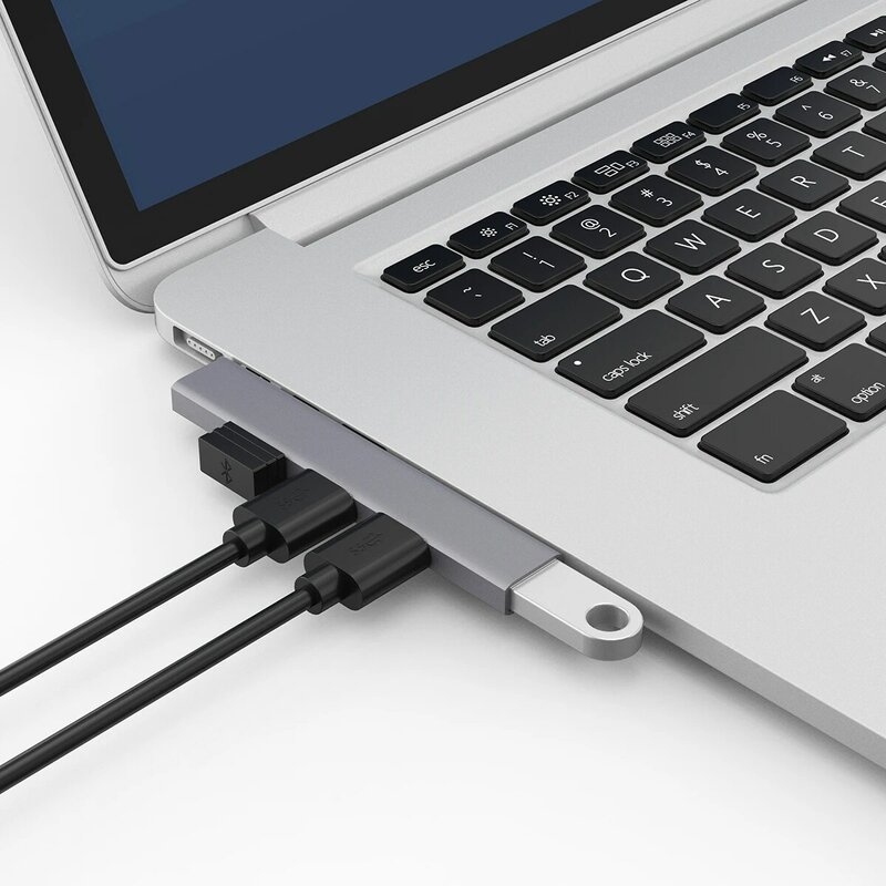 USB C 허브 3.0 C타입 3.1 4 포트 멀티 USB 분배기 OTG 어댑터, 샤오미 레노버 맥북 프로 13 15 에어 프로 컴퓨터 액세서리