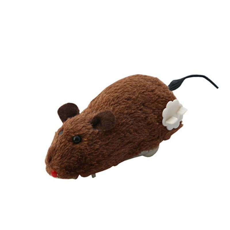 YUEHAO Clockwork Control Running Rat Mouse per Cat Dog Pet Funny Pet Supplies Toy ala104 Funny cat and Multicolor