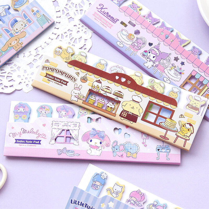 120 Pages Kawaii Japanese Cartoon Sticky Notes Diary DIY Decorative Sticker Memo Pad Bookmarks School Office Supplies Stationery