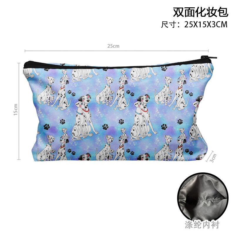 Disney 101 Dalmatians M7760 Anime Briefcases Cartoon Makeup Bag Casual Pen Bags Storage Handbag Gift