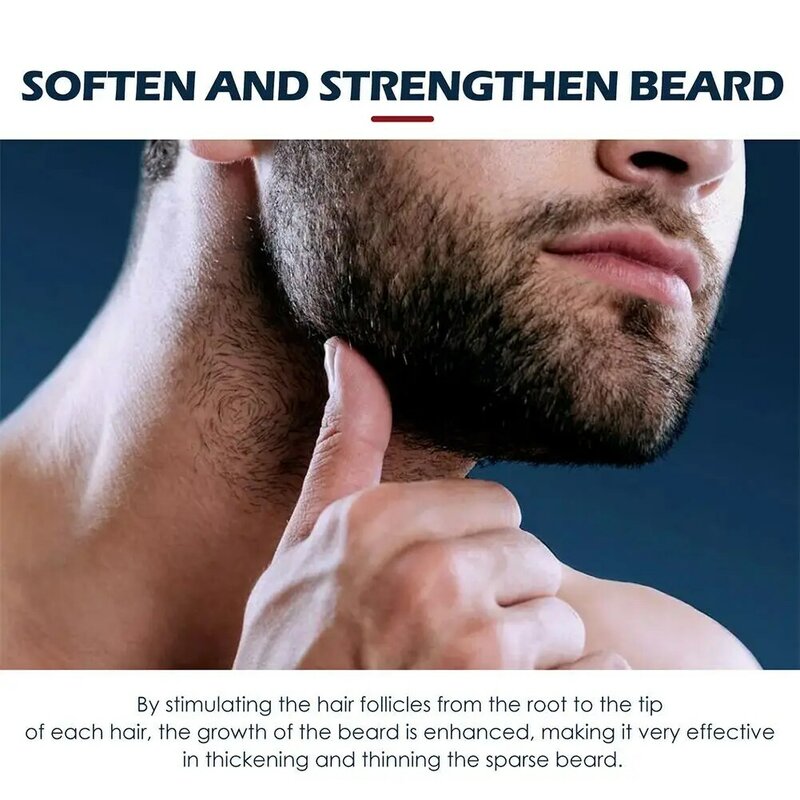 Sérum de croissance de la barbe pour hommes, huile de barbe, revitalisant sans rinçage, restaure l'humidité naturelle et adoucit votre barbe pour preve, O3Z0