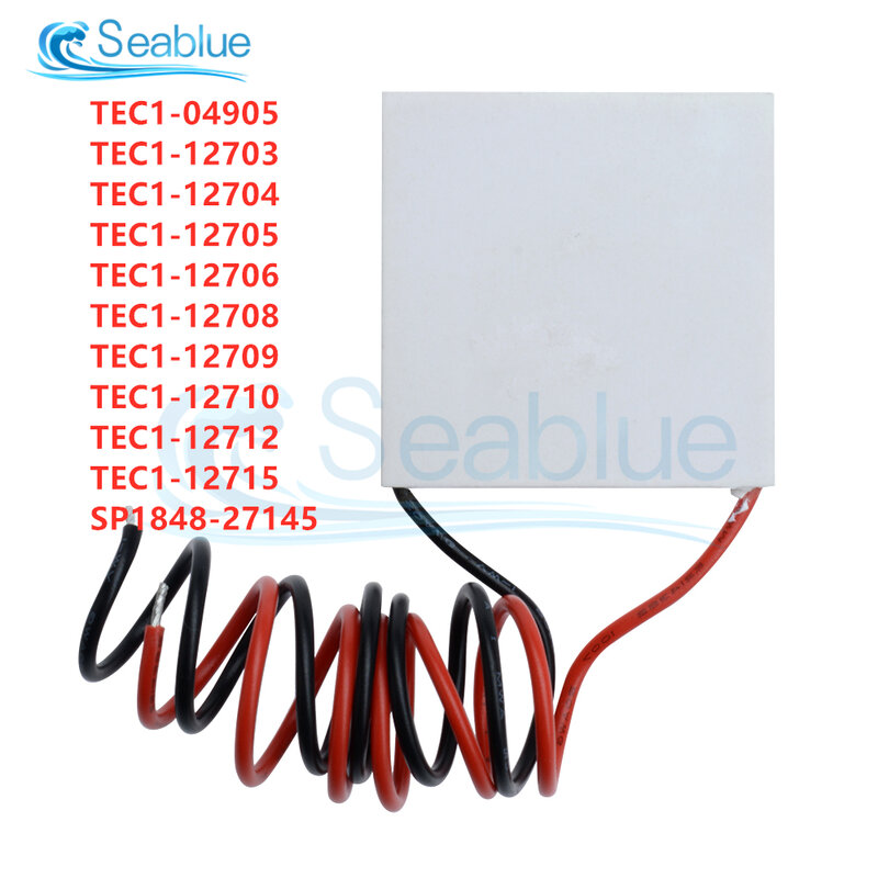 Refrigerador termoelétrico Peltier, Semiconductor, TEC1-12706, 12704, 12706, TEC1-12715, TEC1-12705, 40x40mm, 12V, Novo