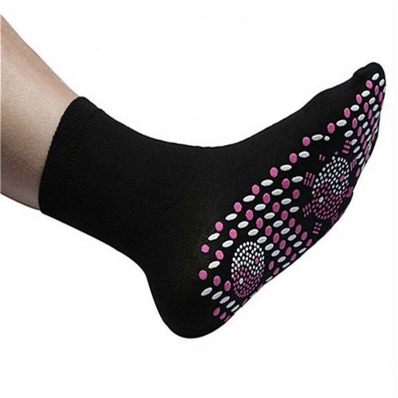 1Pair Tourmaline Slimming Health Sock Self Heating SocksMagnetic Self-Heating SocksFoot Massage Thermotherapeutic Sock New