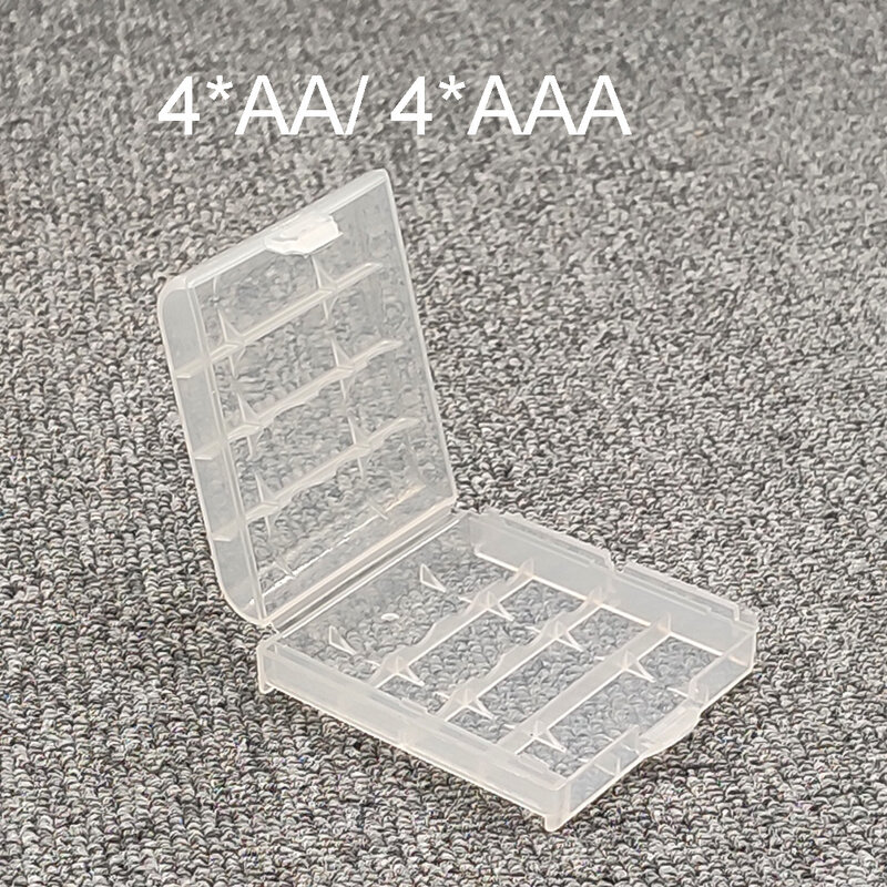 18650 20700 21700 26650 AA  AAA Battery Storage Box Hard Case Holder Rechargeable Battery Power Bank Plastic Case Transparent