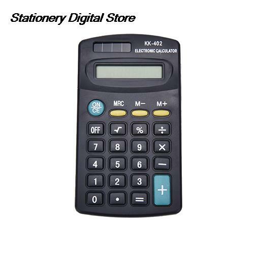 Mini calculadora Kawaii portátil, tamanho de bolso, material de escritório, 8 Display, chaveiro bonito dos desenhos animados, 1pc