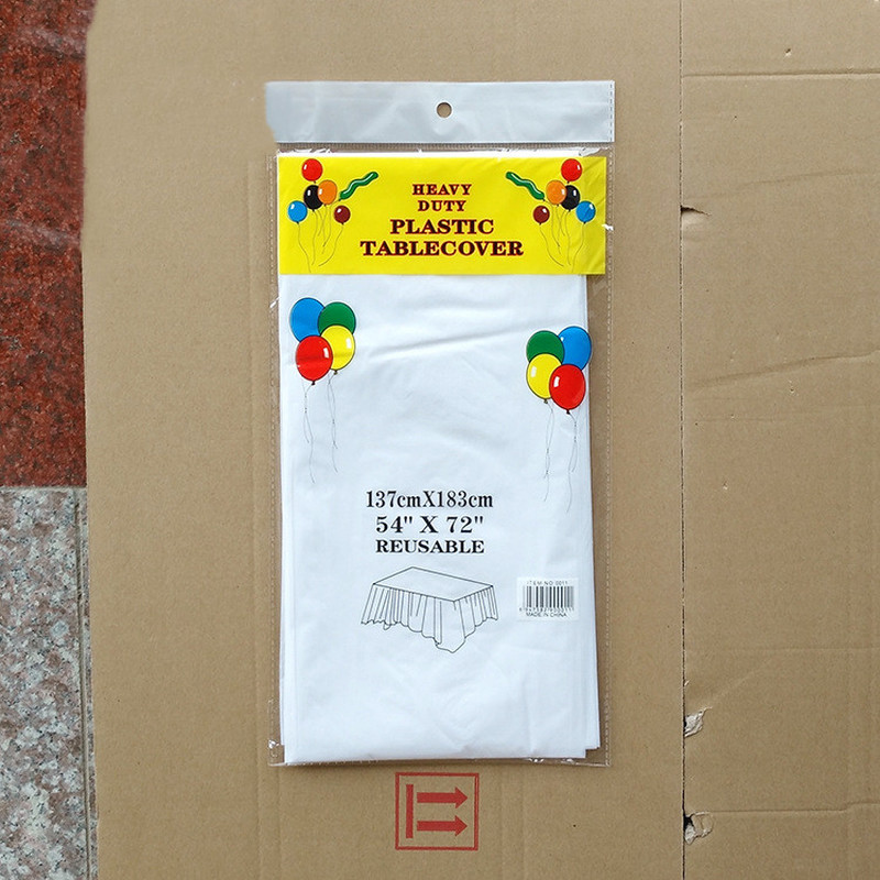 1Pc Herbruikbare Tafelkleden Bpa Gratis Plastic 54X72 Inch Eettafel Cover Doek Voor Partijen Picknick Camping Outdoor wegwerp