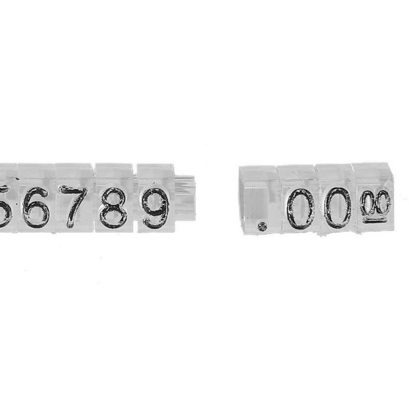 20 pezzi cartellino del prezzo cubo assemblaggio regolabile contatore dei prezzi etichetta espositore trasparente