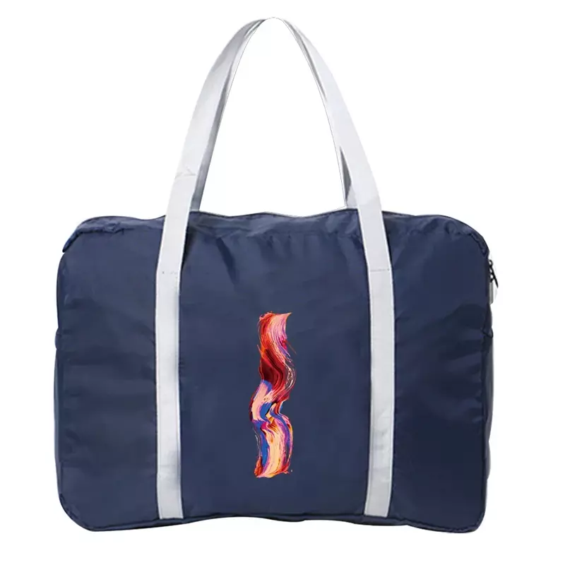 Duffle Bag Travel Boston Bag Foldable Airlines Carry Bags Women Lightweight Sports Weekend Overnigh Bags Paint Printing Series