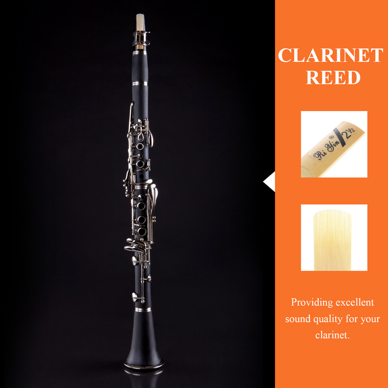 Lengüeta de clarinete de 10 piezas, accesorios de saxofón Alto, piezas de cañas tradicionales, instrumento Musical de plomo
