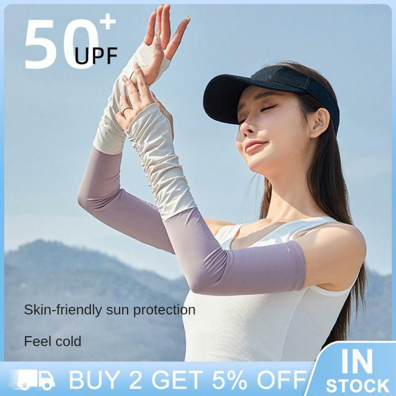Manchons de protection solaire à micro compression, manches de refroidissement d'été, protège-bras en tissu de glace, crème solaire efficace
