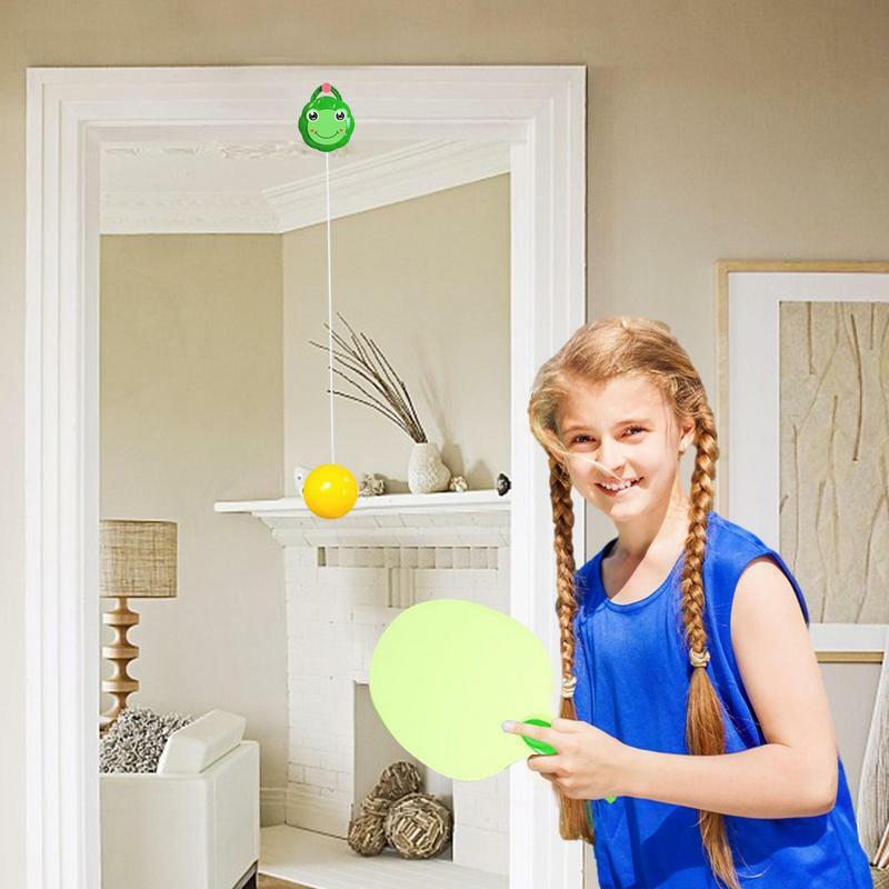 Hanging Table Tennis Trainer Portable Hangable Table Tennis Exerciser Gift For Kids To Improve Reflex And Eye Hand Coordination