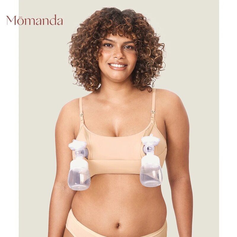 MOMANDA Inbarely™Бюстгальтер без косточек «Все в одном», беспроводной кроссовер для кормления грудью, ночное белье для беременных, мягкое XS-L