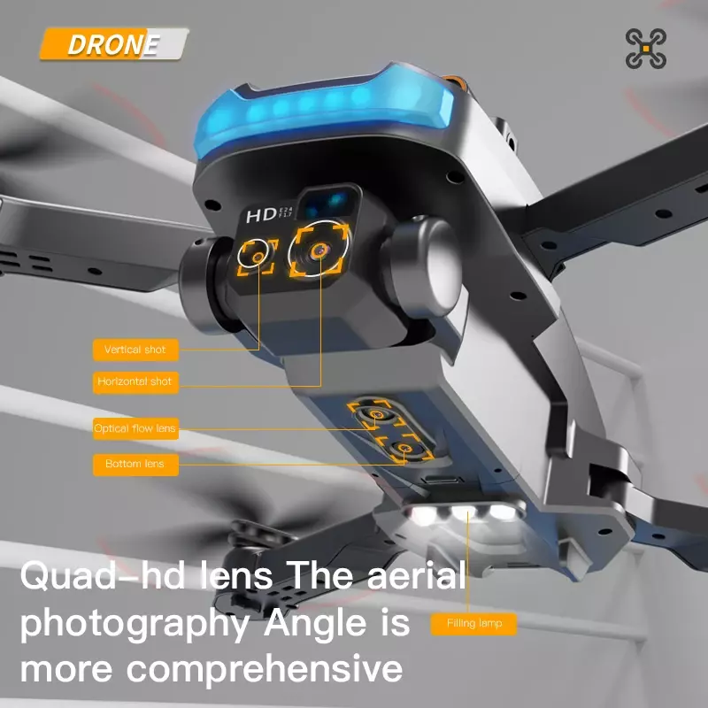 Mijia P15 Drone 4K kamera profesional, Drone penghisap rintangan Omnidirectional Dual kamera udara 8K GPS HD