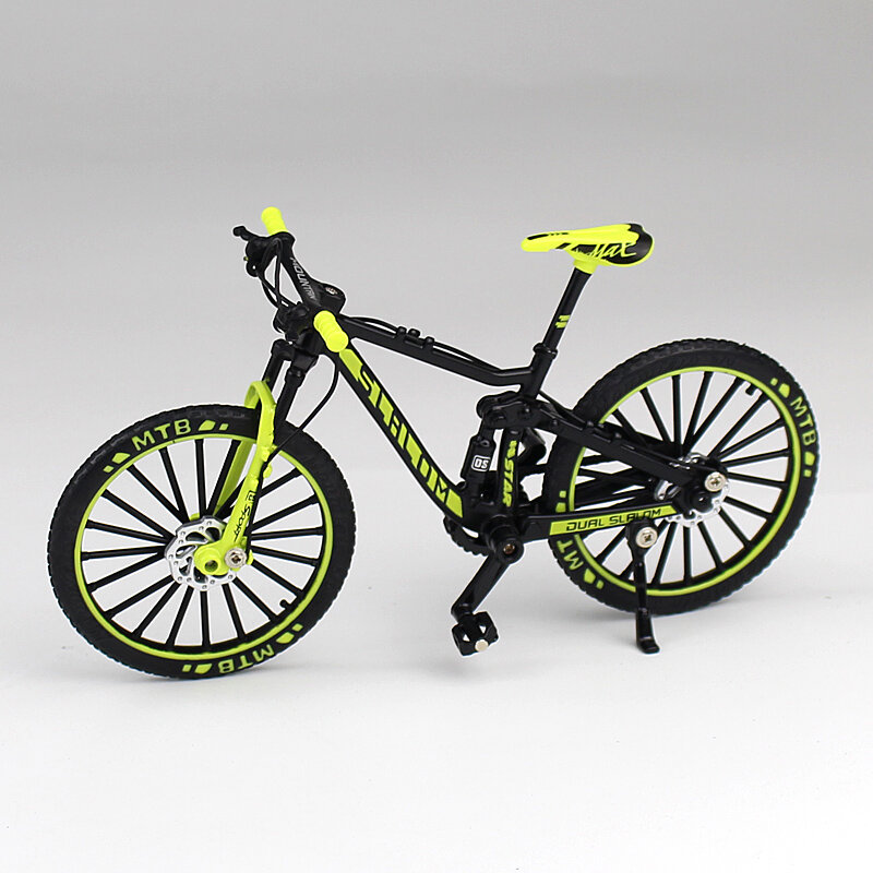 KaKBeir-Modelo de bicicleta para crianças, metal fundido, dedo mountain bike, brinquedo de corrida, bend, simulação de estrada, brinquedos de coleção