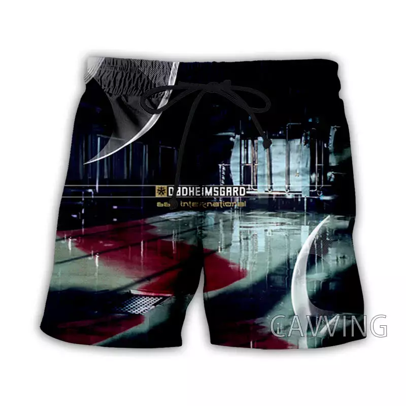 CAVVVING-Shorts de praia Quick Dry para homens e mulheres, Daheimgard estampado em 3D, streetwear rock, verão