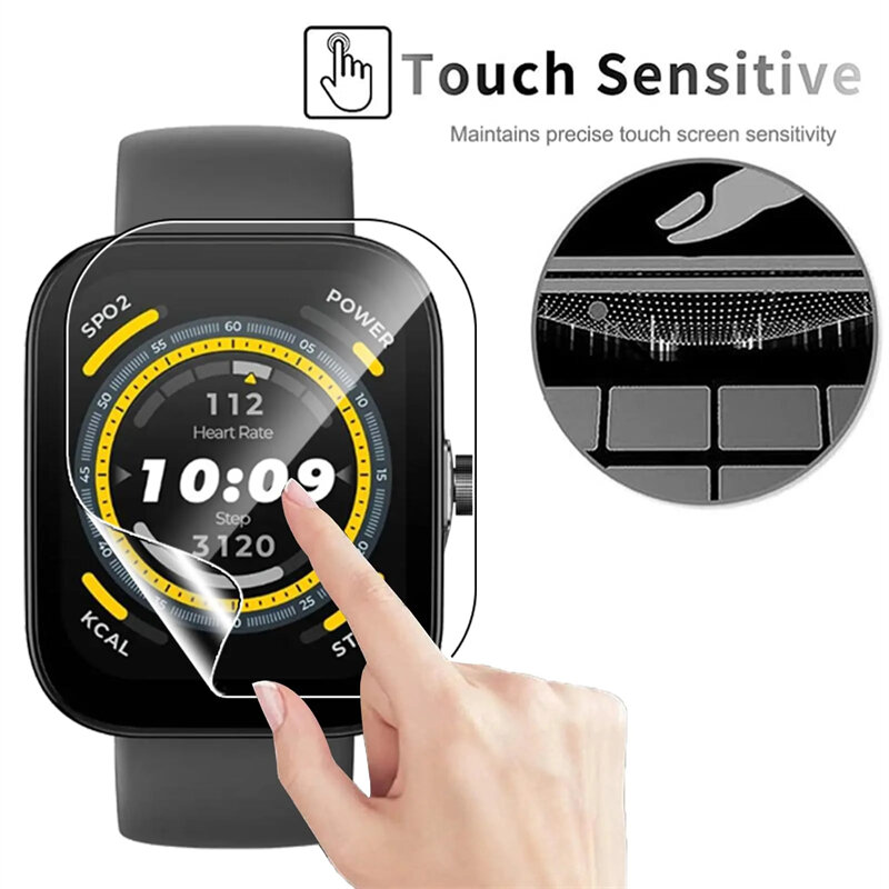 1-5pcs Screen Protector for Amazfit Bip 5 Soft Protective Film for Huami Amazfit Bip 5 Smart Watch Accessories Hydrogel Films