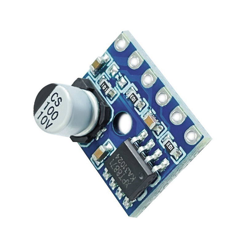 Papan Amplifier Digital Mini, papan Amplifier Digital modul kelas D 3-5w Audio Mono 5128 isi 5 buah/1 buah DC2.5-5.5V