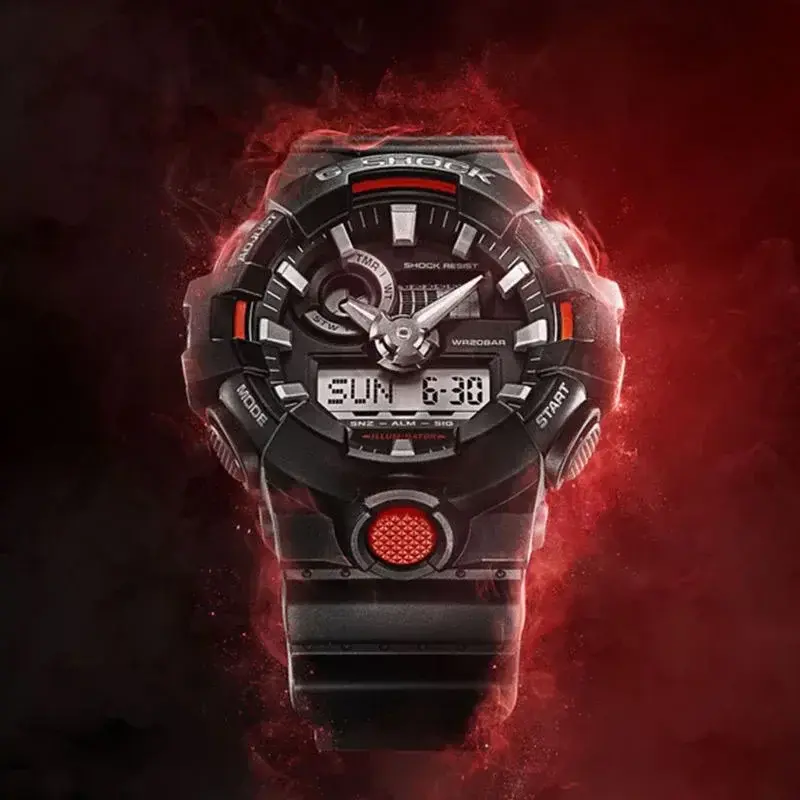 New G-SHOCK Wristwatches CA-700 Series Metal Fashion Waterproof Couple Watches Multi-function Stopwatch Luxury Brand Men's Watch