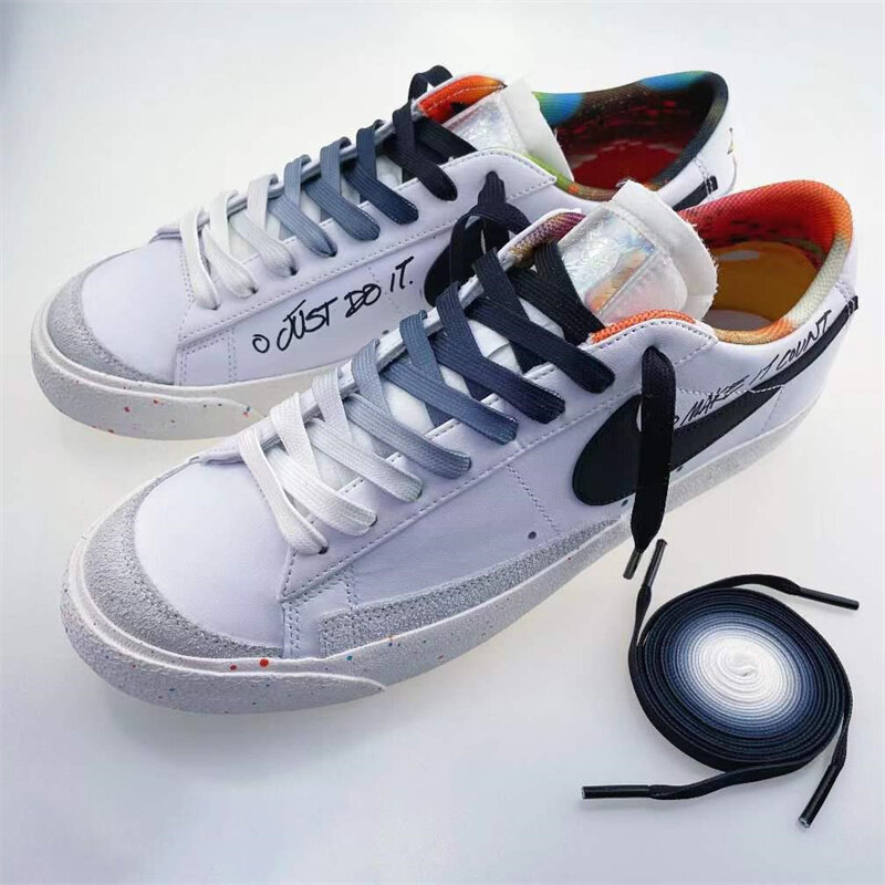 عالية الجودة التدرج اللون أربطة الحذاء 120/140/160 سنتيمتر عالية الجودة قماش أحذية رياضية أحذية كرة السلة الأربطة