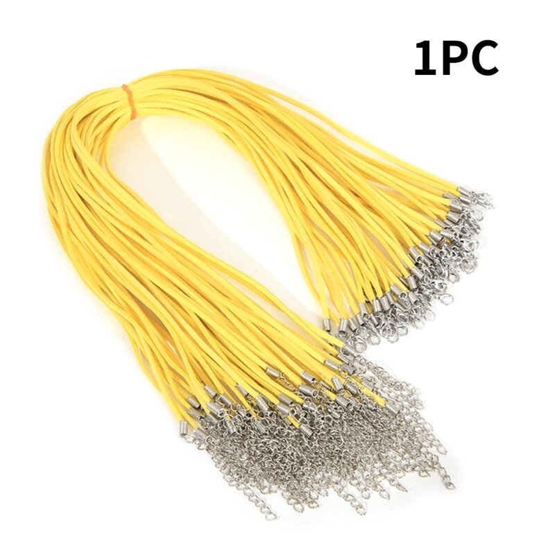 Corde en daim réglable avec fermoir à homard, pour fabrication colliers bijoux, livraison directe