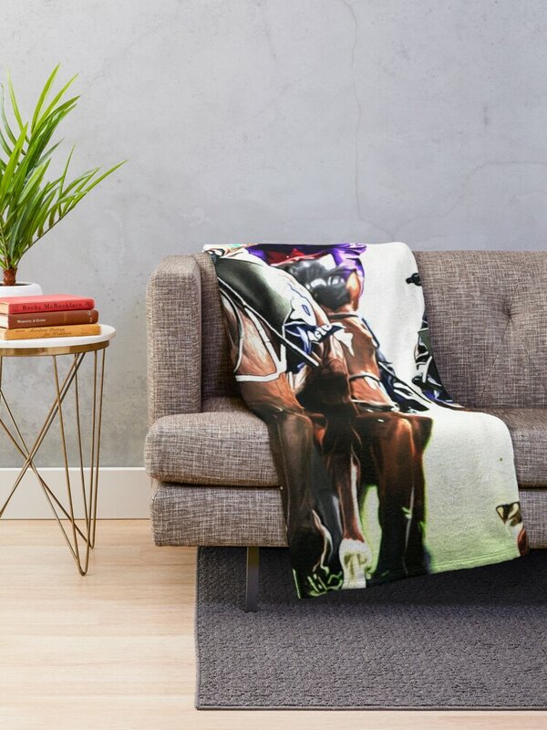 Turf Kings-Manta decorativa para sofá, mantas Retro