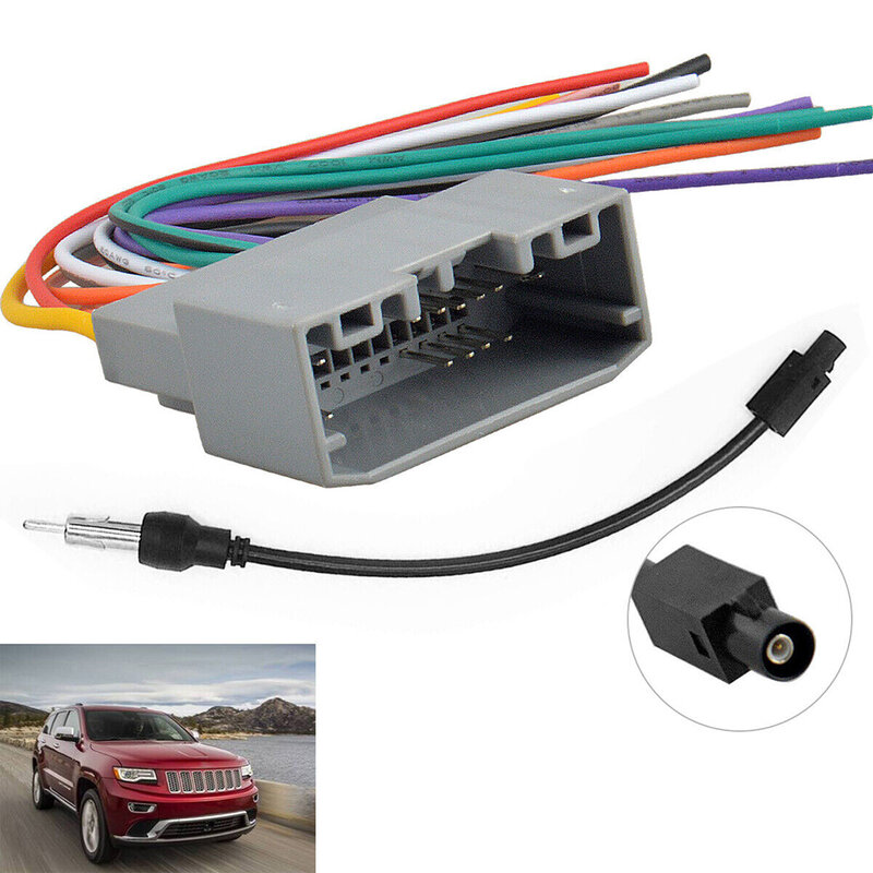 Car Radio Antenna Wire Harness, substituição para Jeep, Dodge, Durabilidade, Direto, Eletrônica, Resistência ao Calor, 1Pc