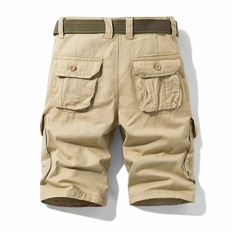 Pantalones cortos de verano para hombre, Shorts deportivos de Color sólido, informales, a la moda, para exteriores y playa