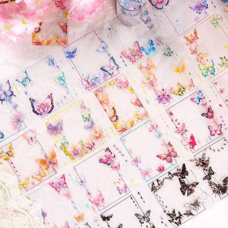 8 sztuk/partia Shuiyu Fantasy Butterfly series retro dekoracyjne taśmy dla zwierząt domowych