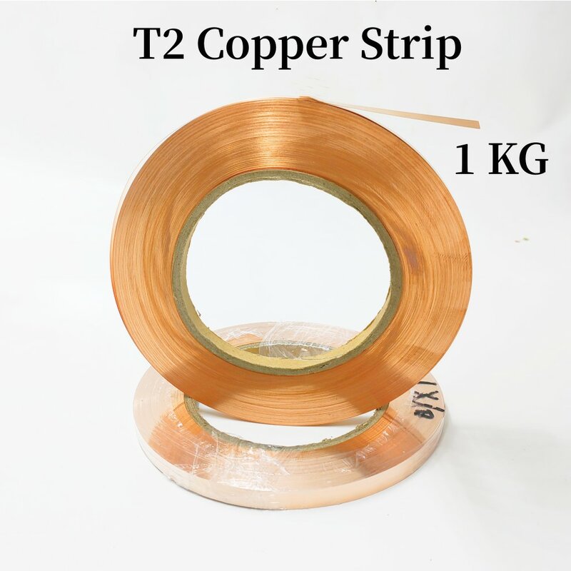 Tali Strip tembaga T2, untuk penyimpanan energi 99.9% 18650 koneksi baterai Lithium Strip pengelasan tembaga 1kg 21700