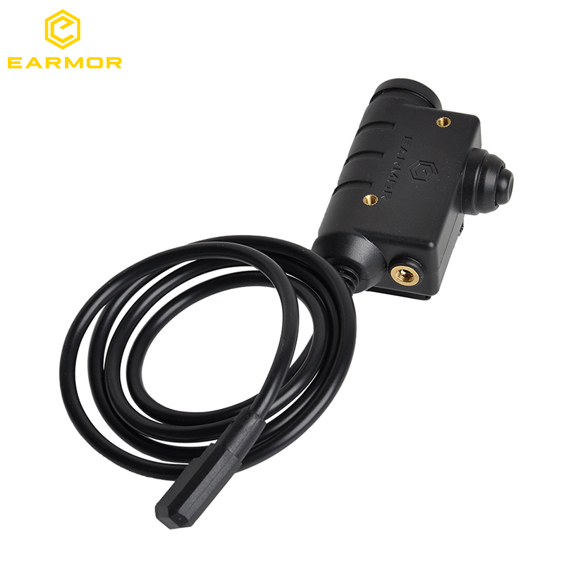 EARMOR Tactical PTT Tactical Headset ​Button activated push-to-talk PTT adapter M51 interface KENWOOD
