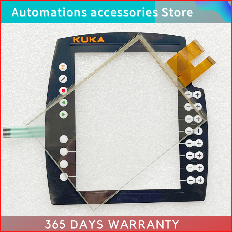 Clavier tactile avec interrupteur à Membrane, Compatible avec KUKA Robot KRC5, boîte d'enseignement 00 – 291 – 556, 2 écrans tactiles en verre