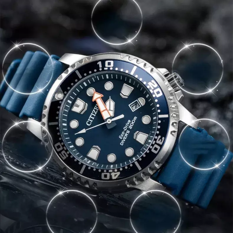 2024 Mode Luxe Merk Sporthorloge Heren Bn0150 Eco-Drive Serie Waterdichte Design Mannelijke Klok Siliconen Band Quartz Horloge