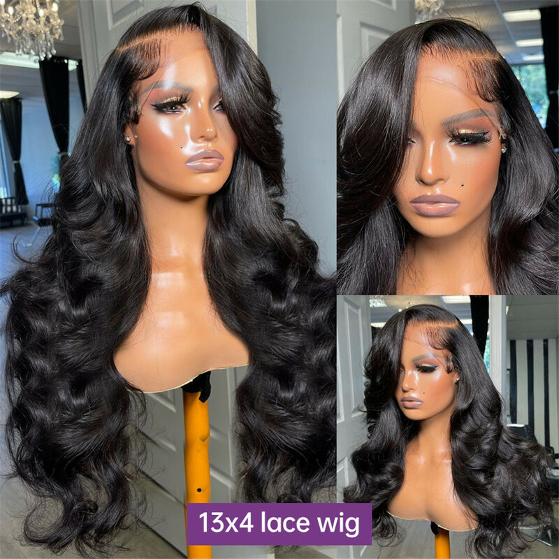 30 36 Inch 13x4 13x6 Hd Lace Body Wave Lace Front Wig Human Hair PrePlucked Brazilian Human Hair Lace Frontal Wigs For Women