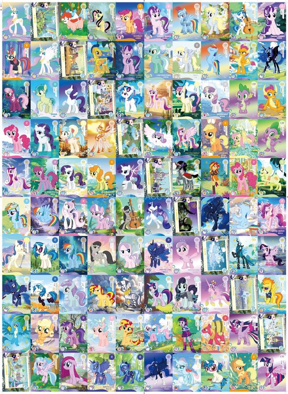 My Little Pony Eternal Ponies Card Collection for Girl, Chia Ship, HUIYUE Pack, Rare Card, Genuine Toy, Princess Card, Wholesale