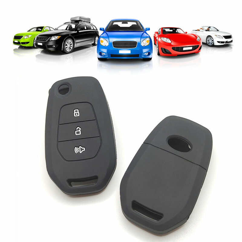 Étui de protection en Silicone pour clés de voiture, pour télécommande intelligente, sans clé, accessoire