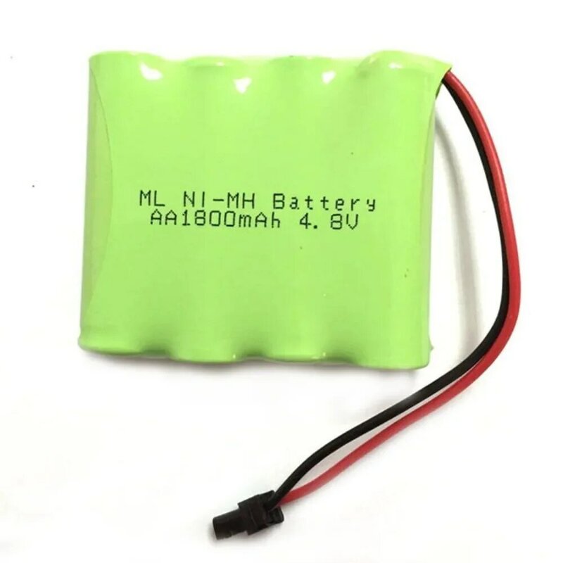 Brand New 4.8V 1800mAh Ni-MH 4x AA Size RC Rechargeable Battery Pack for Helicopter Robot Car Toys with Small Plug