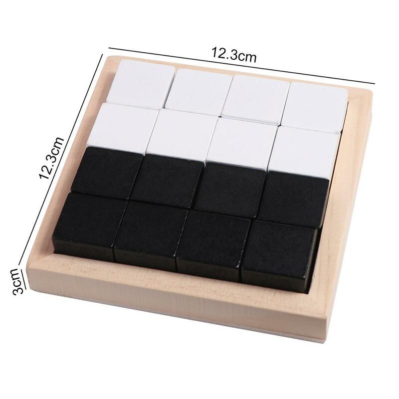 Montessori Geometric Shape Puzzles Building Blocks Wooden 3D Jigsaw Puzzle Kids Educational Logical Thinking Training Game Gifts