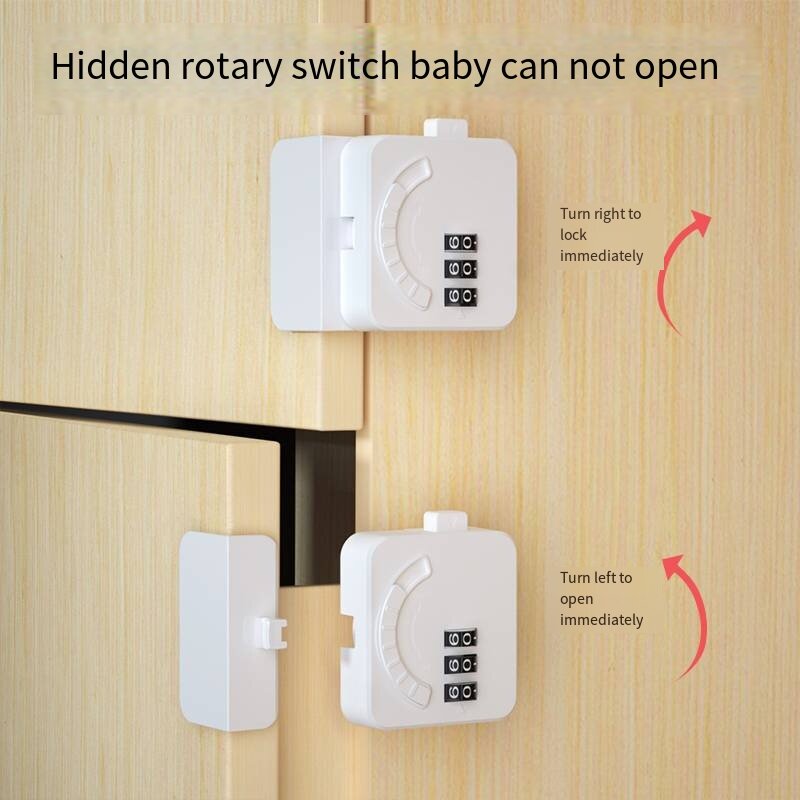 Password Locker for Home Security Protection ABS Children Fridge Cabinet Lock Wardrobe Drawer Locks Baby Safety Kids Care