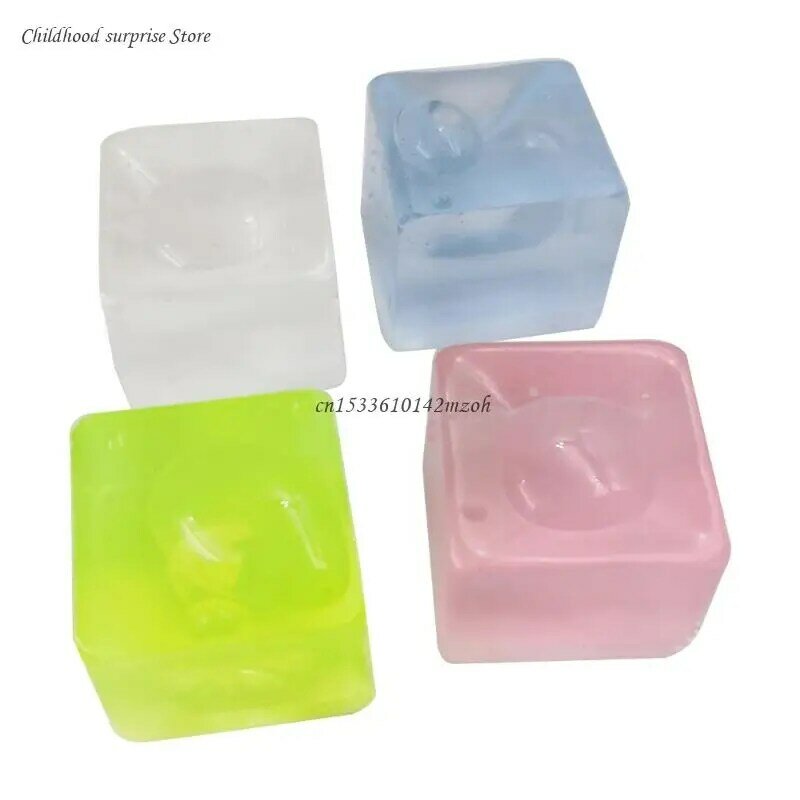 Hand Squeeze Ice Cube Squishy Speelgoed voor Decomprimeren Zachte TPR Pinch Speelgoed AntiStress MochiToy Stress Reliever Kids