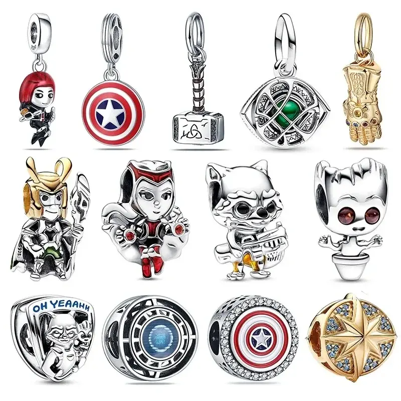 NEW Hot Toy Charm Marvel Guardians of The Galaxy Alliance Beads Fit Marvels Bracelet DIY Jewelry Make Jewelry woamn gift Pendant
