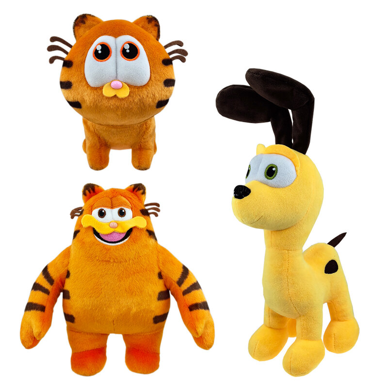 Brinquedo de pelúcia gato amarelo para meninos e meninas, boneca laranja gorda, travesseiro de pelúcia macia, presente de aniversário, 1 pc, 3pcs