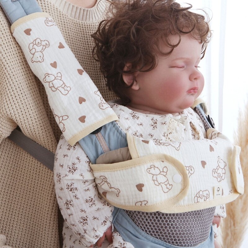 귀여운 면 천 아기 앞치마 사랑스러운 아기 허리 의자 침을 흘리는 턱받이 타액 타월