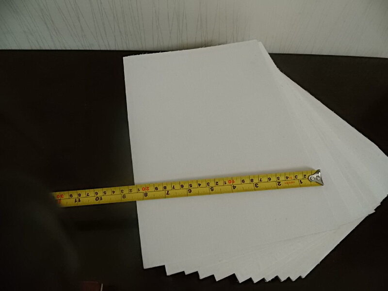 Almohadilla de algodón de tamaño A4 para secar tinta, sello de estampado, fecha, accesorio de impresora, 1 hoja