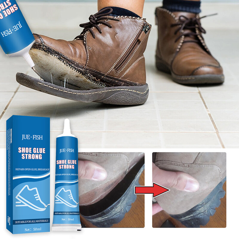 Pegamento de suela fuerte para zapatos, adhesivo para zapatillas, herramienta líquida para reparación instantánea profesional