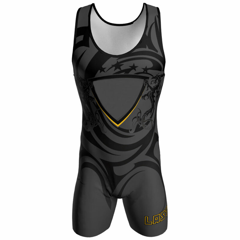 SKULL Print Wrestling Singlet Bodysuit Leotard Outfit Underwear GYM Sleeveless Triathlon PowerLifting Wear Running Skinsuit