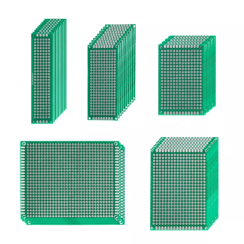 40 szt. Dwustronny zestaw płytki drukowane do prototypowania PCB, zestaw obwodów drukowanych 5x2x8cm 3x7cm 4x6cm 5x7cm x 9cm