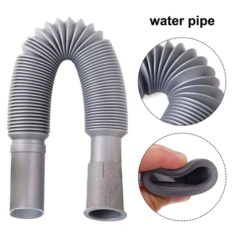 Tubo di scarico universale in plastica flessibile filtro per lavabo da cucina prolunga per lavello tubo flessibile di scarico sostituzione perfetta miglioramento della casa